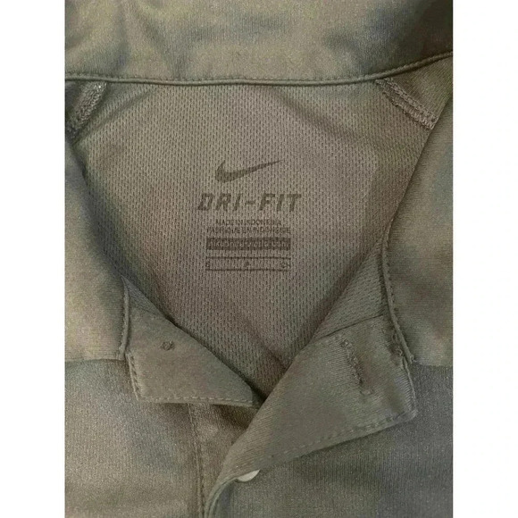 Men's Nike Dri-Fit Polo Size Small Golf Shirt Black Color - Picture 2 of 2